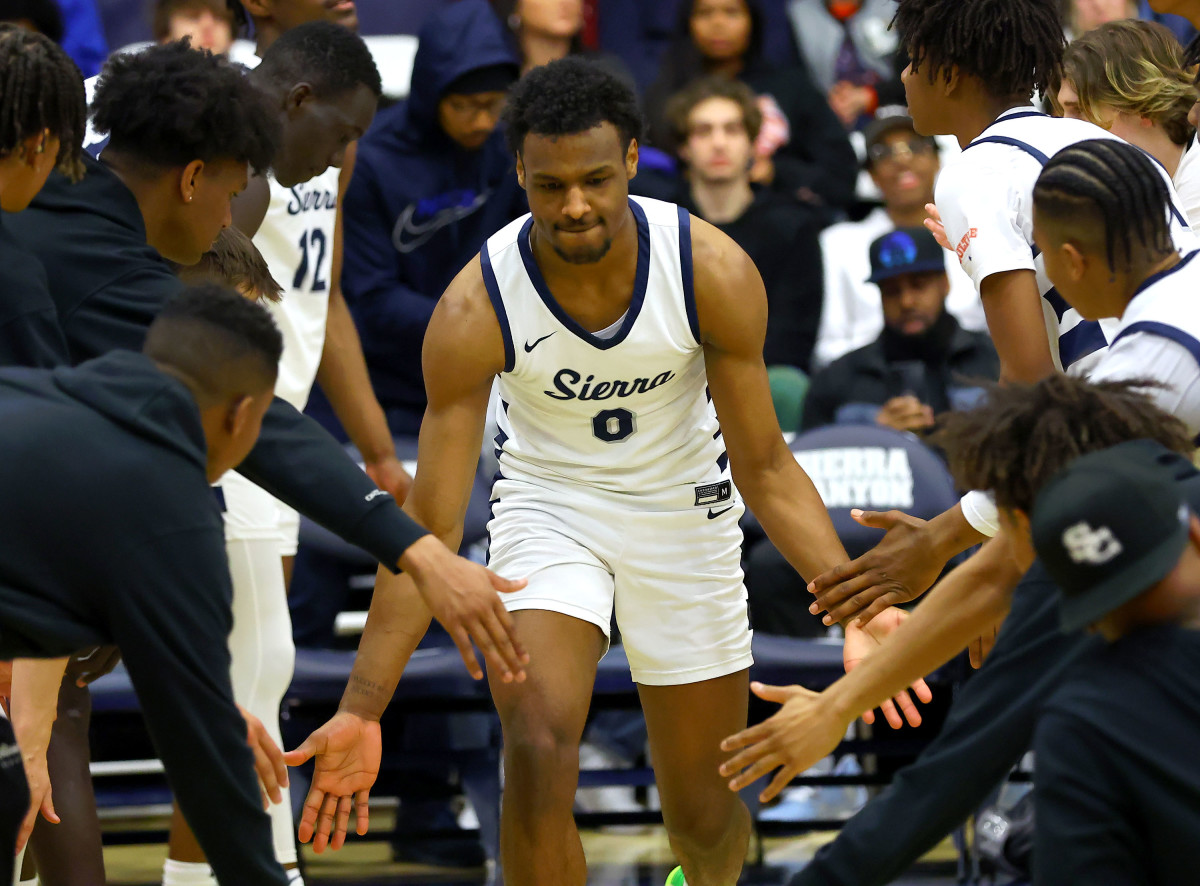 Sierra Canyon Bronny James LeBron James 61, Etiwanda 55 SC QF playoffs boys basketball by Nick Koza 3-2-23030220232760